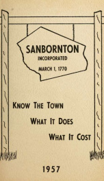 Annual report of the Town of Sanbornton, New Hampshire_cover