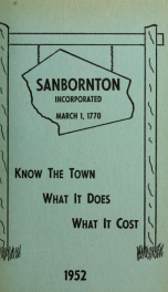 Annual report of the Town of Sanbornton, New Hampshire_cover