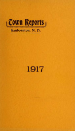 Annual report of the Town of Sanbornton, New Hampshire_cover