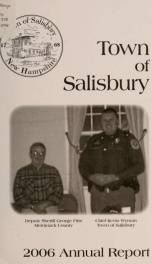 Town of Salisbury, New Hampshire annual report_cover