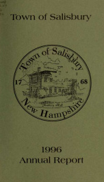 Town of Salisbury, New Hampshire annual report_cover