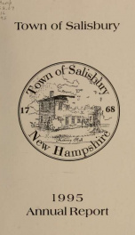 Town of Salisbury, New Hampshire annual report_cover