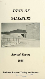 Town of Salisbury, New Hampshire annual report_cover