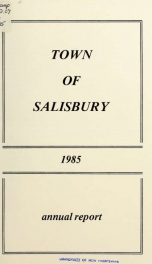 Town of Salisbury, New Hampshire annual report_cover