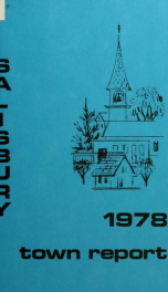 Town of Salisbury, New Hampshire annual report_cover