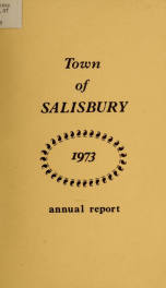 Town of Salisbury, New Hampshire annual report_cover