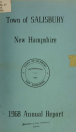 Town of Salisbury, New Hampshire annual report_cover