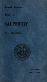 Town of Salisbury, New Hampshire annual report_cover