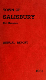 Town of Salisbury, New Hampshire annual report_cover