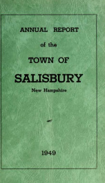 Town of Salisbury, New Hampshire annual report_cover