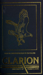 Clarion University of Pennsylvania. Clarion, Pennsylvania. Catalog Issue 1987-88._cover