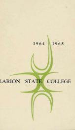 Clarion State College. Clarion, Pennsylvania. The Catalog Number 1964-65._cover