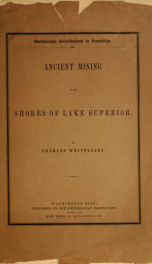 Ancient mining on the shores of Lake Superior_cover