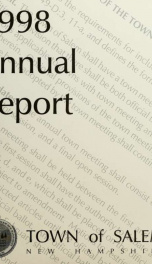 Annual report of the Town of Salem, New Hampshire_cover