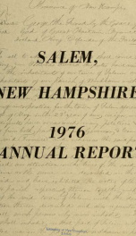 Annual report of the Town of Salem, New Hampshire_cover