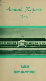 Annual report of the Town of Salem, New Hampshire_cover