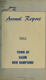 Annual report of the Town of Salem, New Hampshire_cover