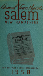 Annual report of the Town of Salem, New Hampshire_cover