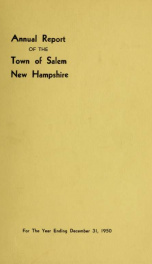 Annual report of the Town of Salem, New Hampshire_cover