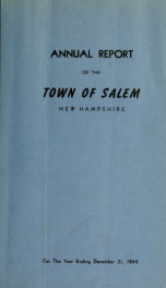 Annual report of the Town of Salem, New Hampshire_cover