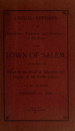 Annual report of the Town of Salem, New Hampshire_cover