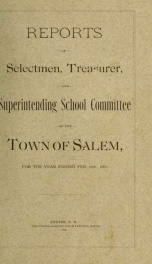 Annual report of the Town of Salem, New Hampshire_cover