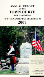 Annual report of the Town of Rye, New Hampshire_cover