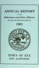 Annual report of the Town of Rye, New Hampshire_cover