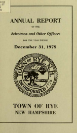 Annual report of the Town of Rye, New Hampshire_cover