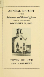 Annual report of the Town of Rye, New Hampshire_cover