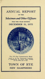 Annual report of the Town of Rye, New Hampshire_cover