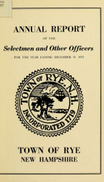 Annual report of the Town of Rye, New Hampshire_cover