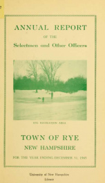 Annual report of the Town of Rye, New Hampshire_cover