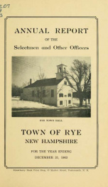 Annual report of the Town of Rye, New Hampshire_cover