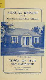 Annual report of the Town of Rye, New Hampshire_cover