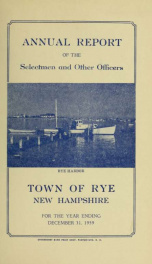 Annual report of the Town of Rye, New Hampshire_cover