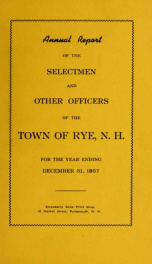 Annual report of the Town of Rye, New Hampshire_cover