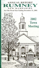 Annual report of the Town of Rumney, New Hampshire_cover