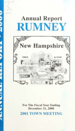 Annual report of the Town of Rumney, New Hampshire_cover