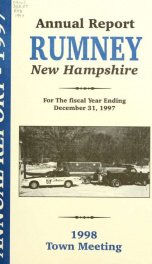 Annual report of the Town of Rumney, New Hampshire_cover