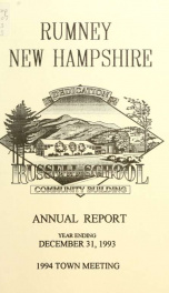 Annual report of the Town of Rumney, New Hampshire_cover