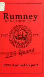 Annual report of the Town of Rumney, New Hampshire_cover