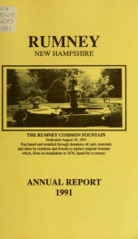 Annual report of the Town of Rumney, New Hampshire_cover