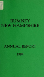 Annual report of the Town of Rumney, New Hampshire_cover