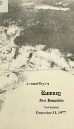 Annual report of the Town of Rumney, New Hampshire_cover