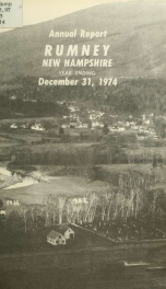 Annual report of the Town of Rumney, New Hampshire_cover