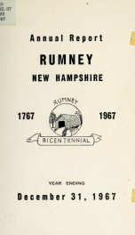 Annual report of the Town of Rumney, New Hampshire_cover