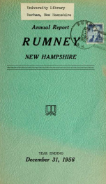 Annual report of the Town of Rumney, New Hampshire_cover