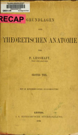 Grundlagen der theoretischen Anatomie_cover