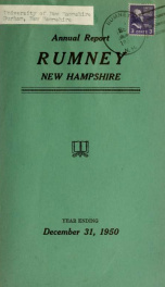 Annual report of the Town of Rumney, New Hampshire_cover